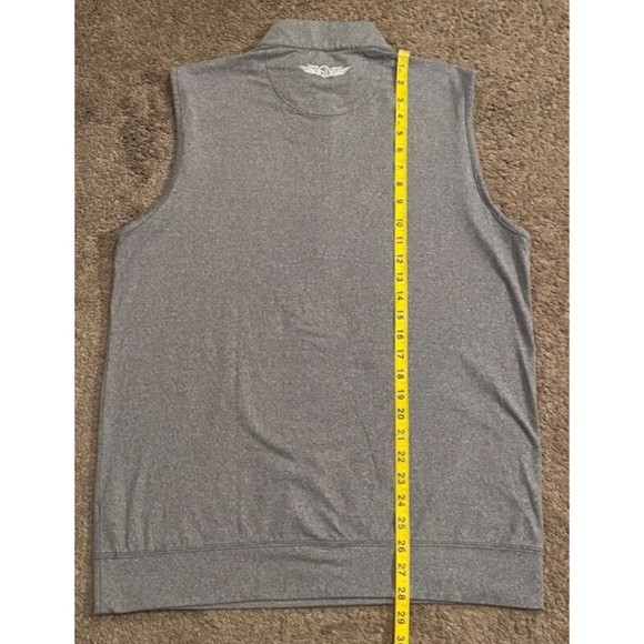 Men's Straight Down 1/2 Zip Pullover Golf Vest Made in South Korea Size Medium - Picture 7 of 7
